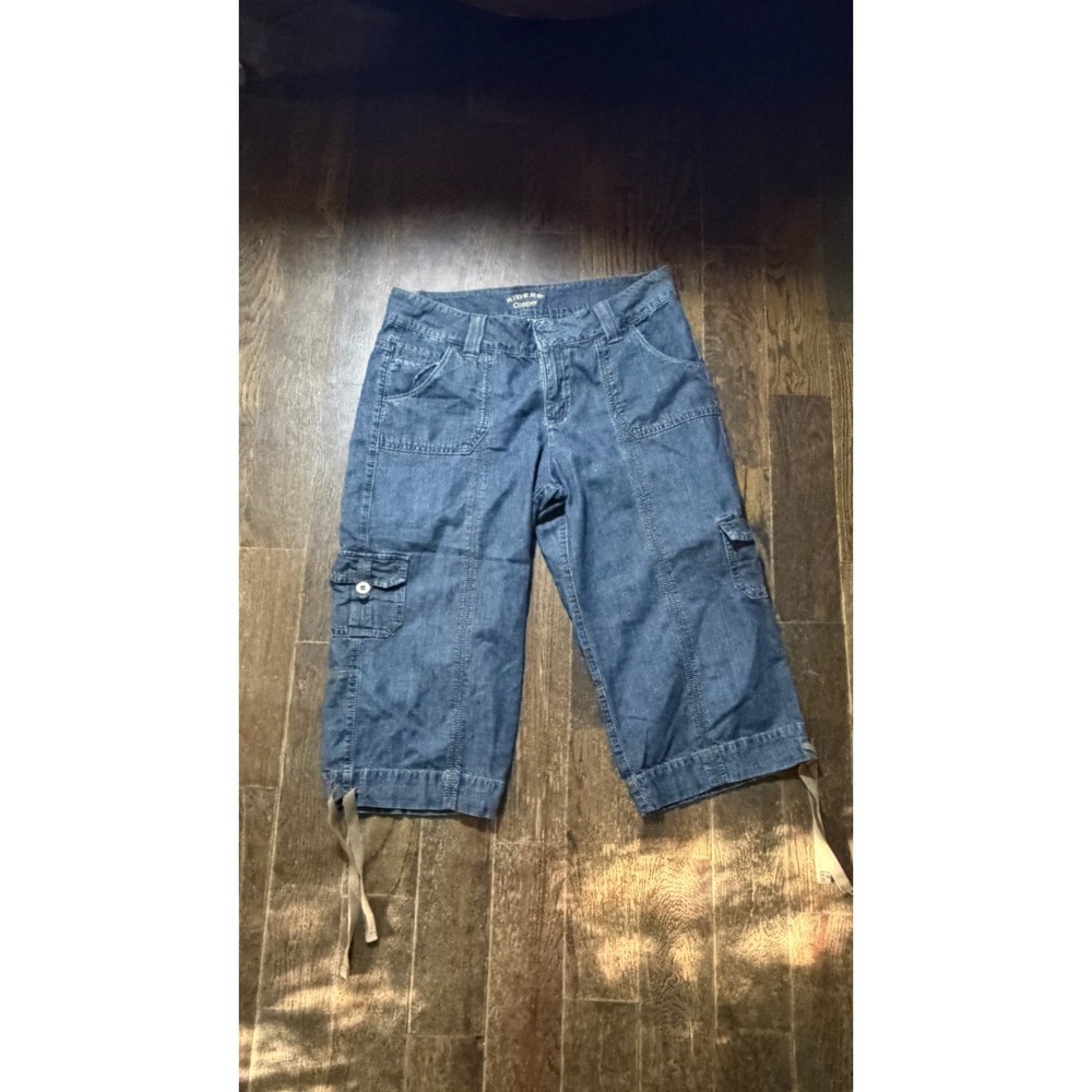 Riders Copper Women's Blue Jeans Denim Pedal Pushers Side Pockets SZ 5/6